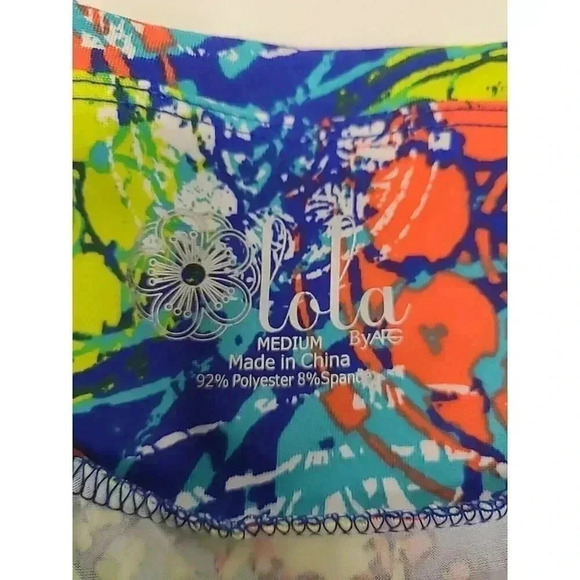 Lola Skirt Women's Size Medium A Line Knee Length Colorful Flora - Picture 5 of 7